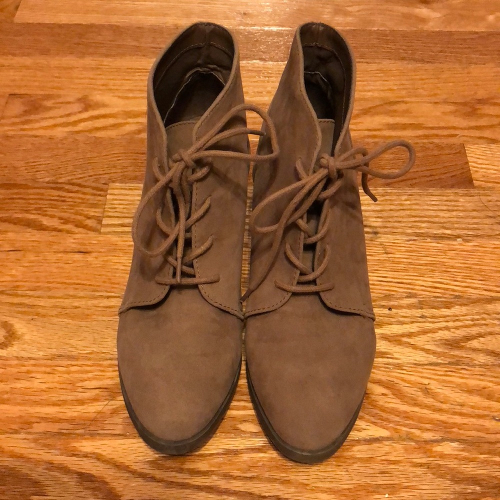 Madden Girl wedge ankle bootie